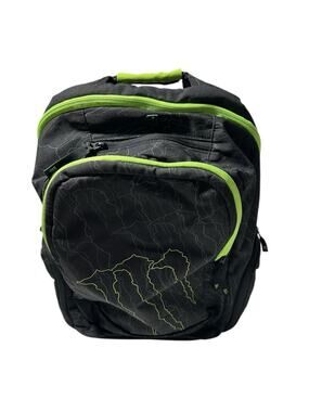 Monster Energy Black Promo Backpack Laptop Padded Pockets Zippers Large Logo
